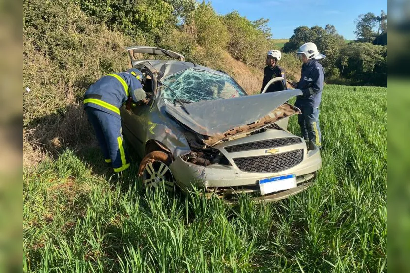  A vítima do capotamento só foi encontrada na manhã desta segunda-feira (11) 