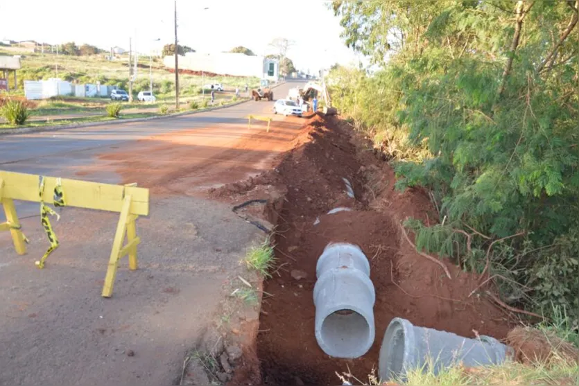  Cerca de 250 m de tubulação serão instalados 