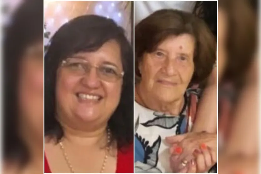  Eliane Bitencourt Santos e a mãe Adelina Cardoso Bittencourt morreram após o grave acidente na PR-445 