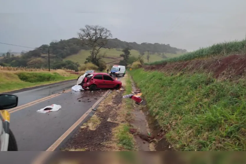 Enfermeira morre após capotar o carro na PR-453 em Borrazópolis