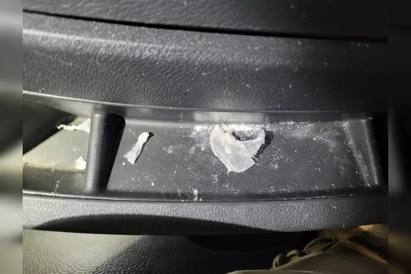  Foram encontrados sete envólucros da droga 