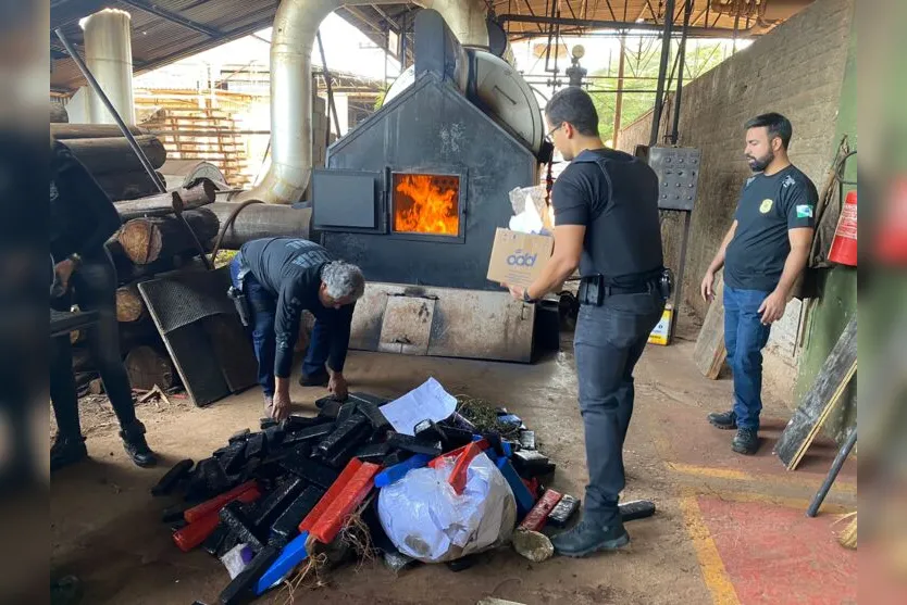  Foram incinerados também 6kg de cocaína e 6 kg de crack 