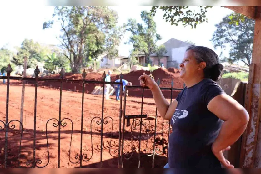 Moradora de Ivaiporã agradece por obras na Rua Placídio Miranda