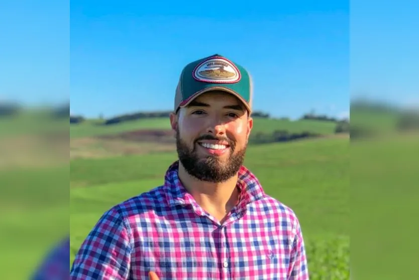  O agroinfluencer Lucas Vila Real, de 26 anos, de Ivaiporã, no norte do Paraná, foi convidado para participar de ações especiais do programa global 