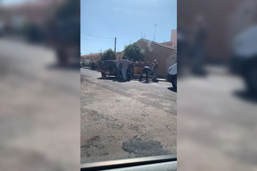  O homem foi socorrido pelo Serviço de Atendimento Móvel de Urgência (Samu) 