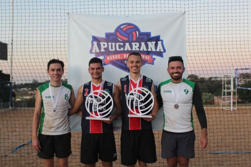  Os jovens atletas Lucas e Adriel conseguiram o primeiro lugar no naipe masculino 