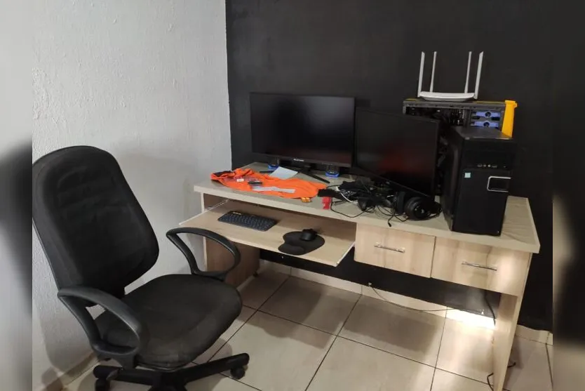  Um dos locais onde a PF encontrou o material, em Cambé 