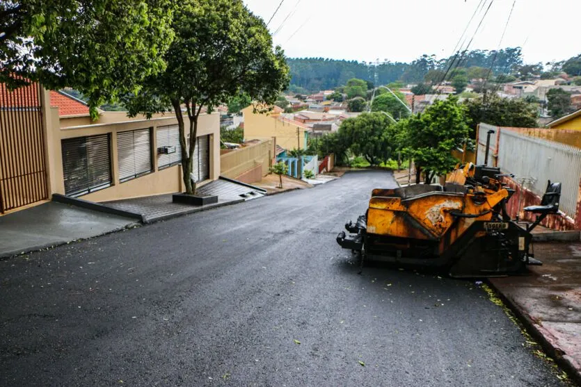 Apucarana acaba com paralelepípedos no Núcleo João Paulo