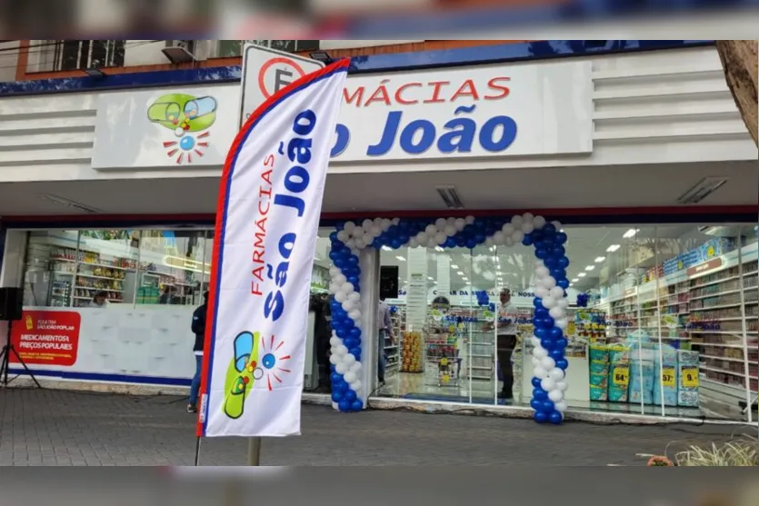 Inaugura neste sábado (06), em Apucarana, uma filial da Rede de Farmácias São João 