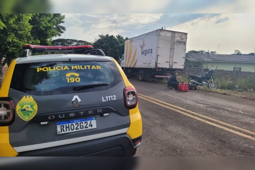 Motociclista fica ferido após se envolver em acidente em Apucarana