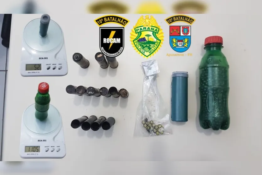  Os objetos apreendidos e o proprietário foram encaminhados até a delegacia 