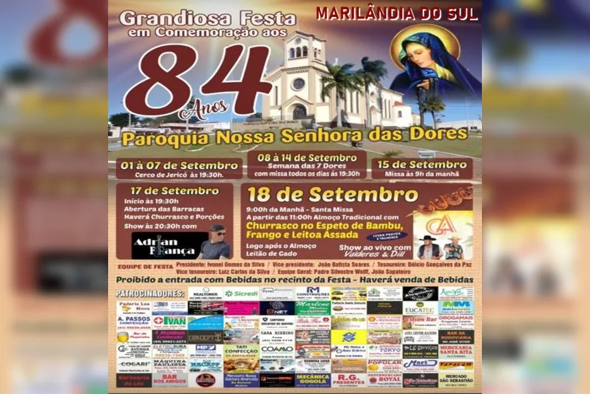 Paróquia de Marilândia do Sul completa 84 anos; conheça história