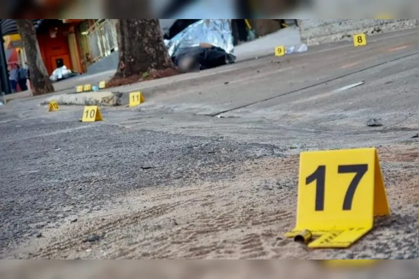  Três jovens morreram durante a troca de tiros, no centro de Mandaguaçu 