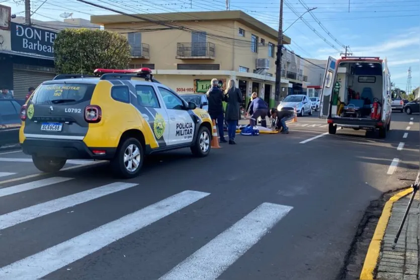  Acidente aconteceu na Rua Nova Ucrânia, em frente ao cemitério Cristo Rei 