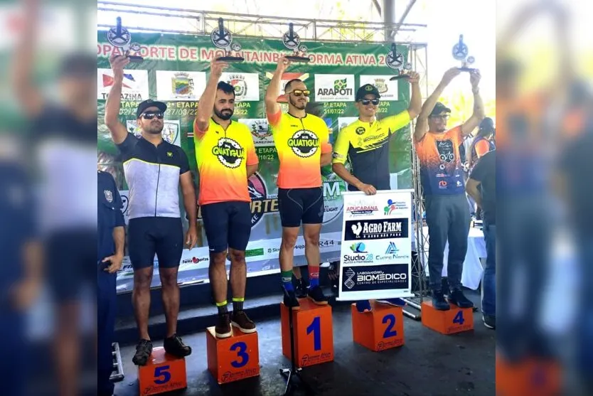  Atletas do Grupo MTB Apucarana conseguiram bons resultados no domingo (18) 