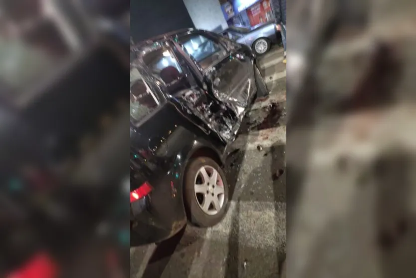  Carro foi atingido pela motocicleta 