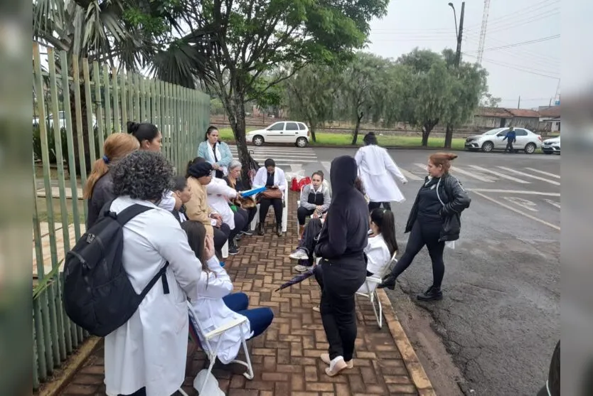  Na região, apenas os profissionais de Rolândia aderiram à greve nesta quarta-feira 