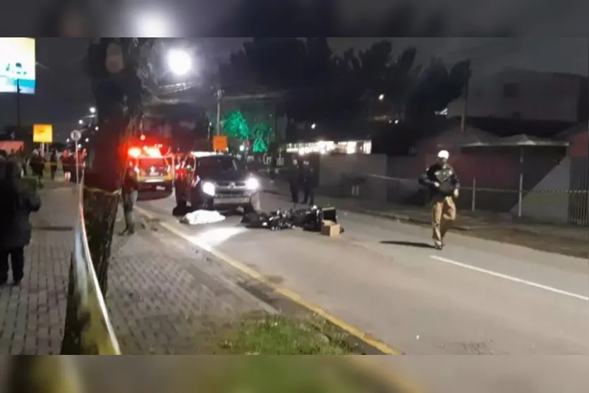  O acidente foi na rua Paulo Setúbal,  no Boqueirão 
