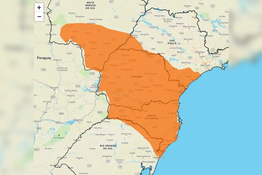  Os temporais podem atingir todas as regiões paranaenses 