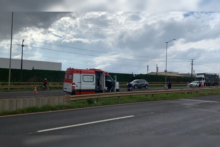  Um ciclista morreu após ser atropelado na BR-369, entre Apucarana e Arapongas, próximo da empresa Nortox 