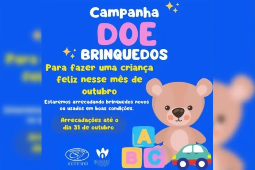 Amigas criam campanha de arrecadação de brinquedos em Apucarana