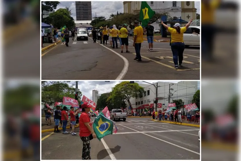  De ambos os lados, as manifestações acontecem de forma pacífica 