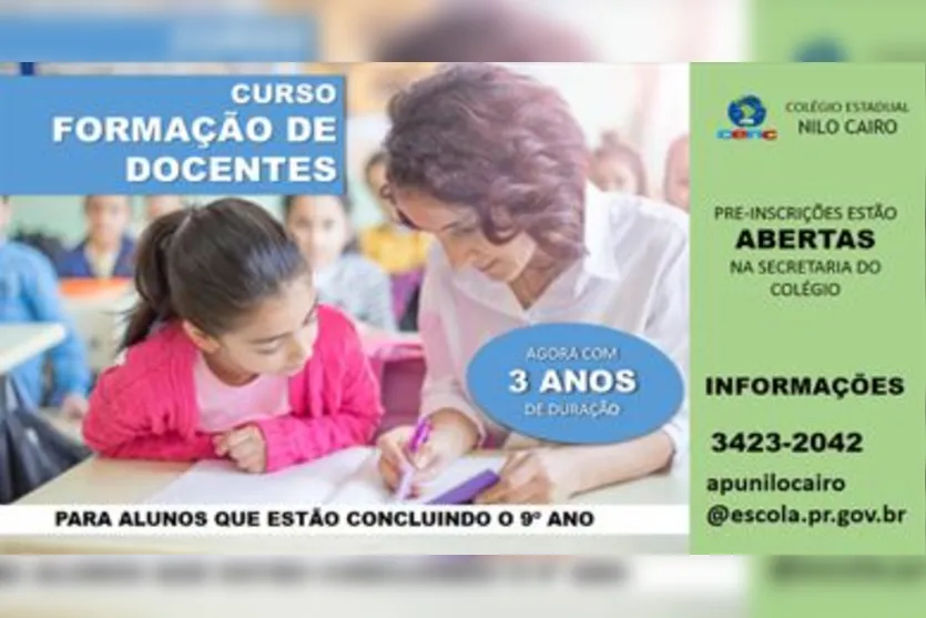  Formação docente: Para quem deseja ser professor da Educação Infantil e anos Iniciais Duração 