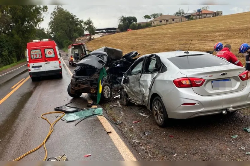  O acidente ocorreu na manhã desta quarta-feira (12) na PR 466 