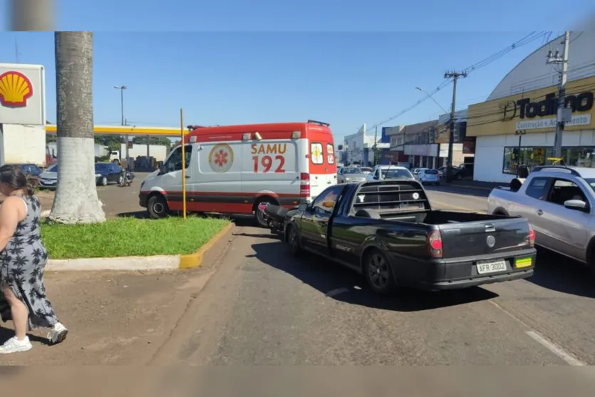  O motociclista foi encaminhado pelo SAMU para a Unidade de Pronto Atendimento (UPA) 