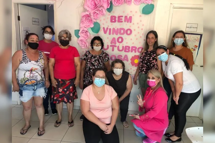  Também foram realizados 464 encaminhamentos para mamografia 