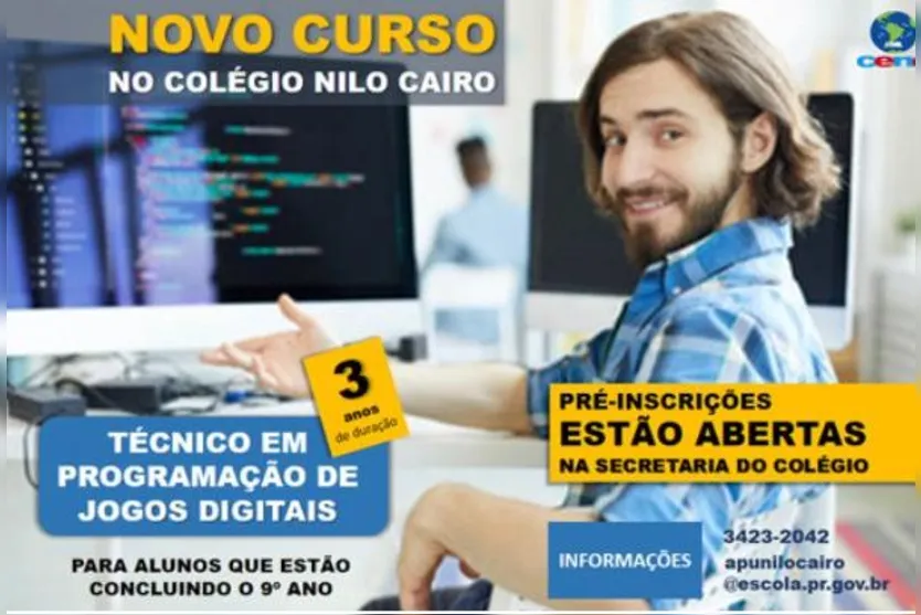  Técnico em Programação de Jogos Digitais: Trabalha com jogos para computador e outros dispositivos 