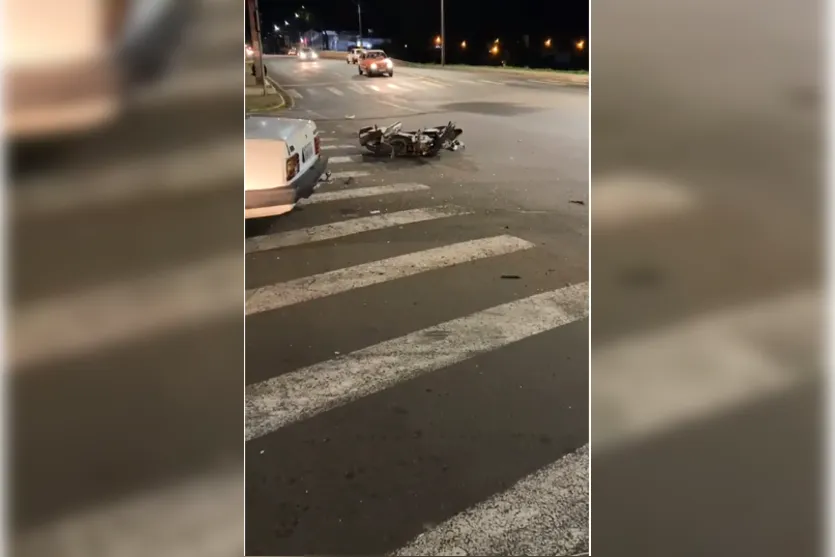  A batida aconteceu na noite desta quinta-feira (24), na Avenida Brasil 