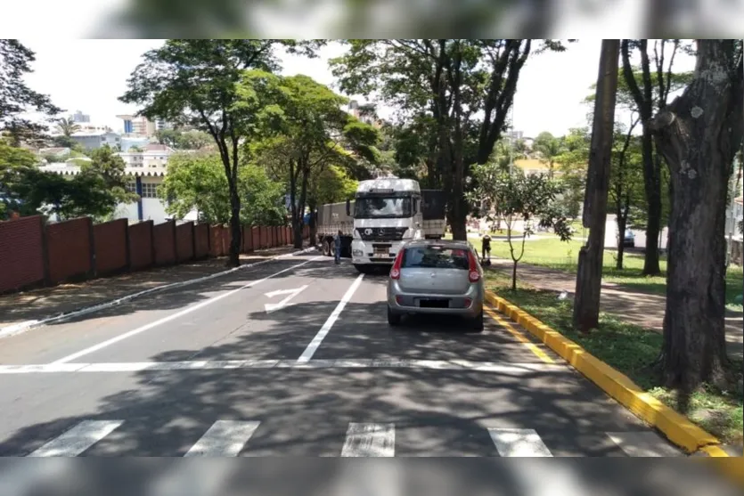  A interdição foi registrada no fim da manhã desta quinta-feira (1º) 