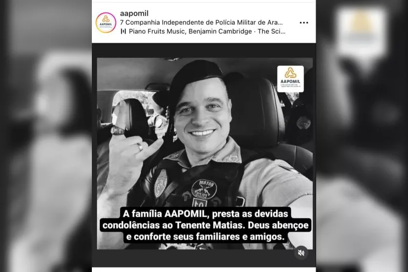  Aapomil lamentou o falecimento nas redes sociais 