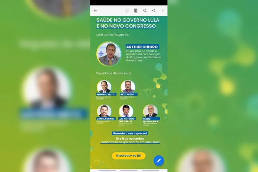 Beto Preto participa de painel de debates sobre saúde em São Paulo