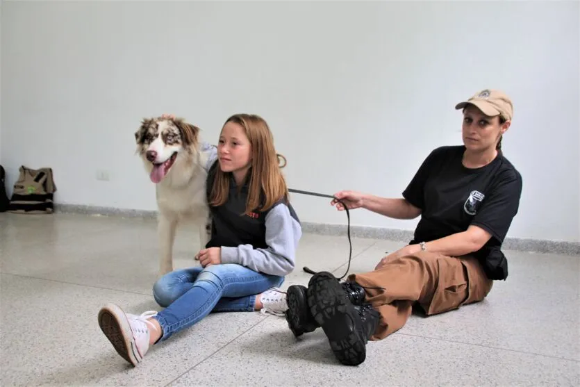 Cão terapeuta visita rede municipal de educação de Apucarana
