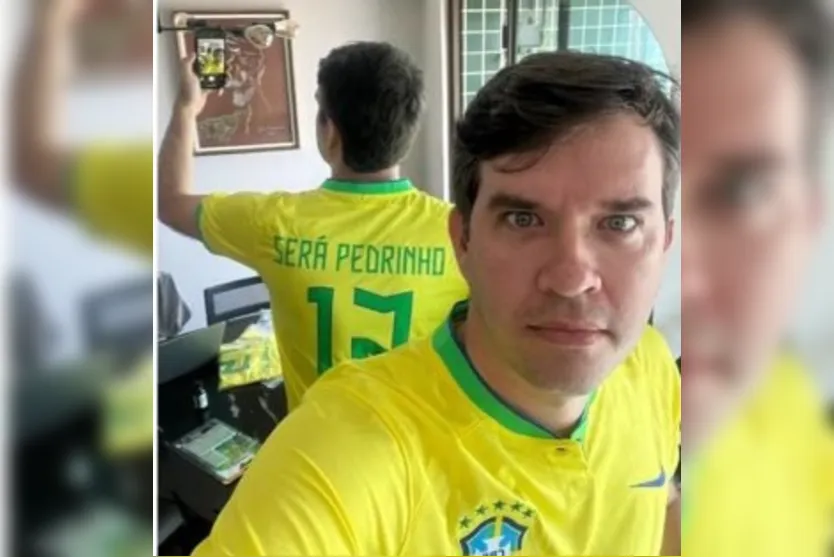  Em vez disso, a empresa enviou três uniformes do time do Brasil com as palavras “será Pedrinho”, “será Maria Clara” e “será Paulinha” 