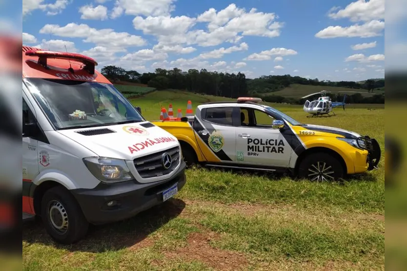  Equipes do Serviço de Atendimento Móvel de Urgência (Samu) e da Polícia Rodoviária Estadual (PRE) 