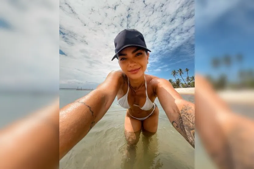 Kelly Key exibe tatuagens em dia de praia na Angola; veja os cliques