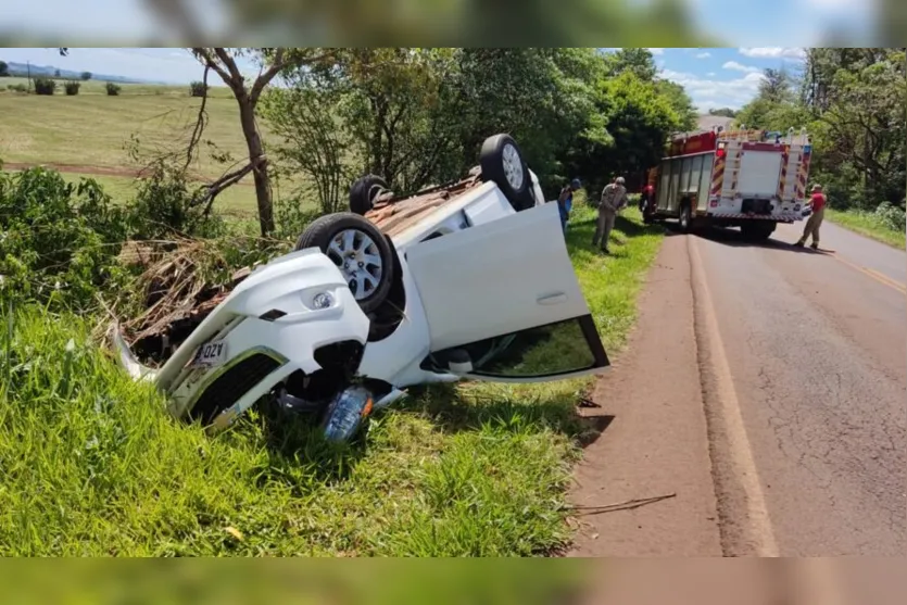  O acidente envolveu  um caminhão Volvo com placas de Jaguapitã/PR e um Chevrolet Spin com placas de Arapuã. 