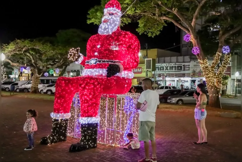 Papai Noel chega nesta quarta-feira (30) em Apucarana