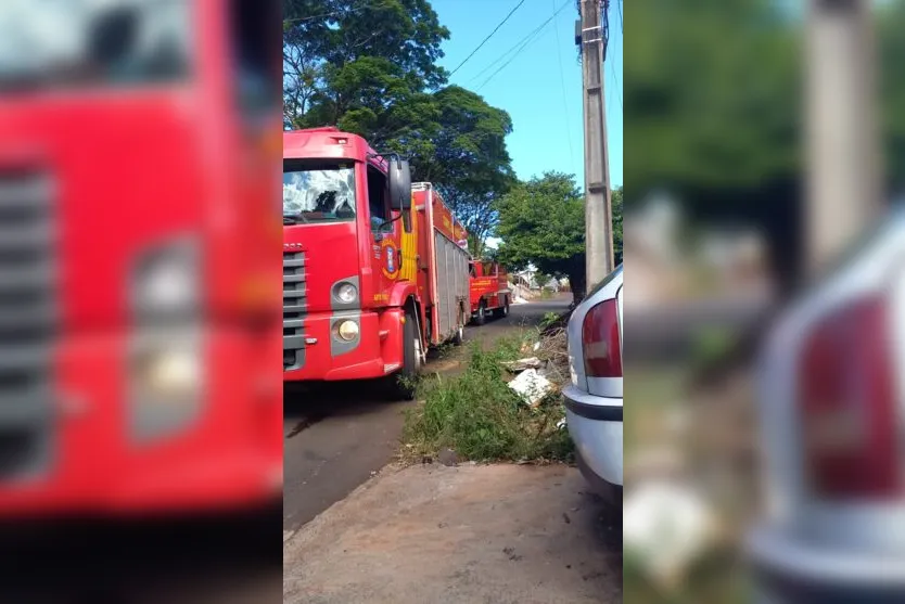 Princípio de incêndio em residência mobiliza bombeiros em Apucarana