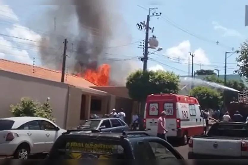  A família não estava na casa na hora do incêndio 