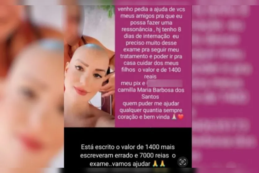  A jovem chegou a raspar o cabelo para  convencer as vítimas 