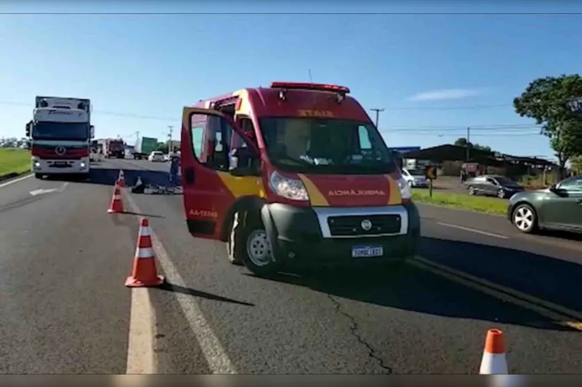  Acidente foi na manhã de  sexta-feira (09), no perímetro urbano de Cascavel 