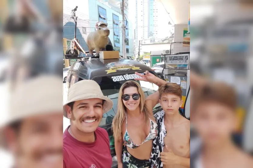 'Capivara da Estrada' chega a Balneário Camboriú; veja