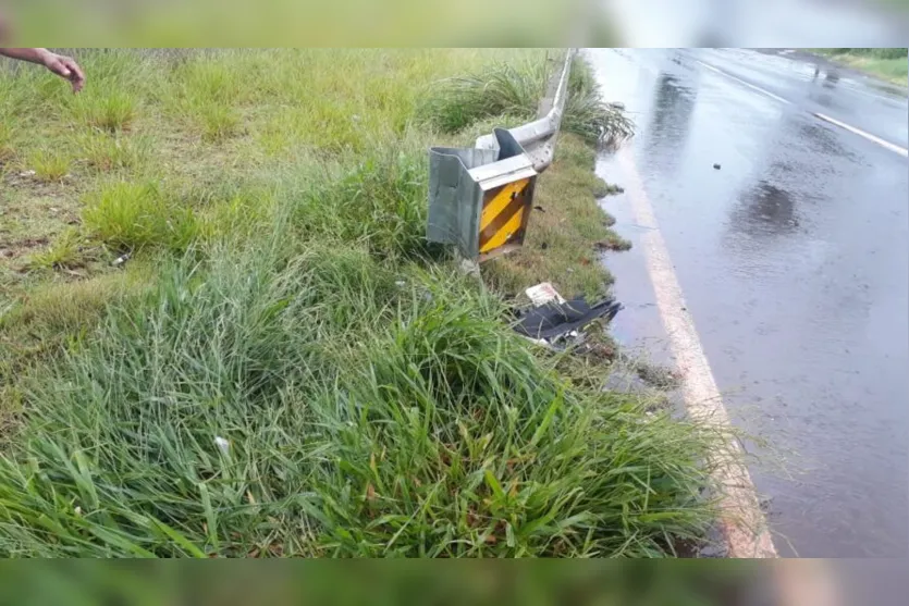 Casal de Marilândia do Sul sofre acidente causado por aquaplanagem