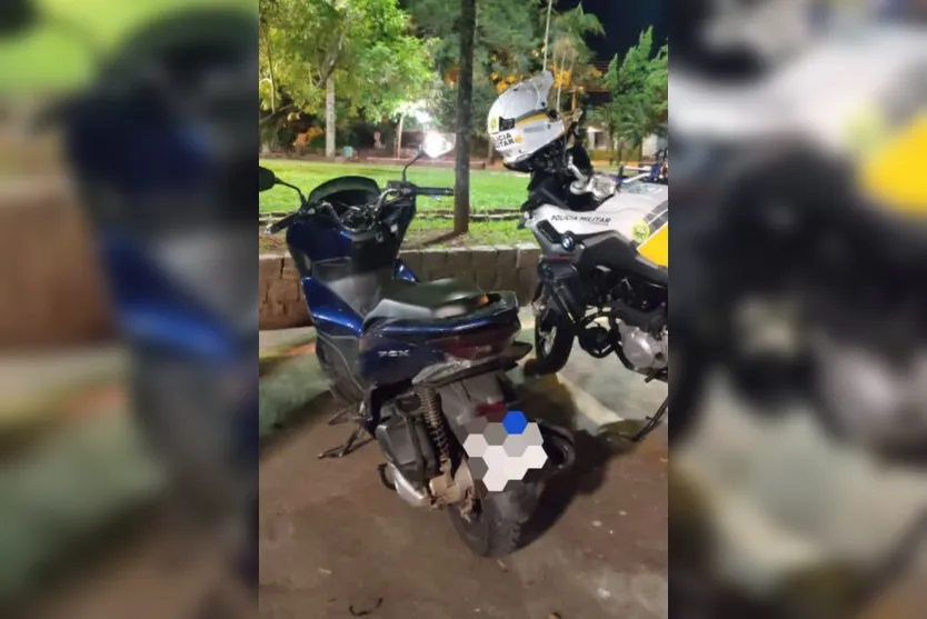 Casal é preso em Apucarana com moto furtada em Londrina