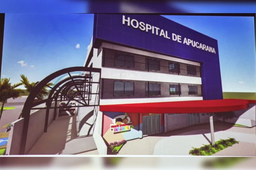  Executada com recursos municipais, a estruturação do Hospital de Apucarana (H.A.) envolve a reforma e ampliação de prédio localizado na Rua Miguel Simião 