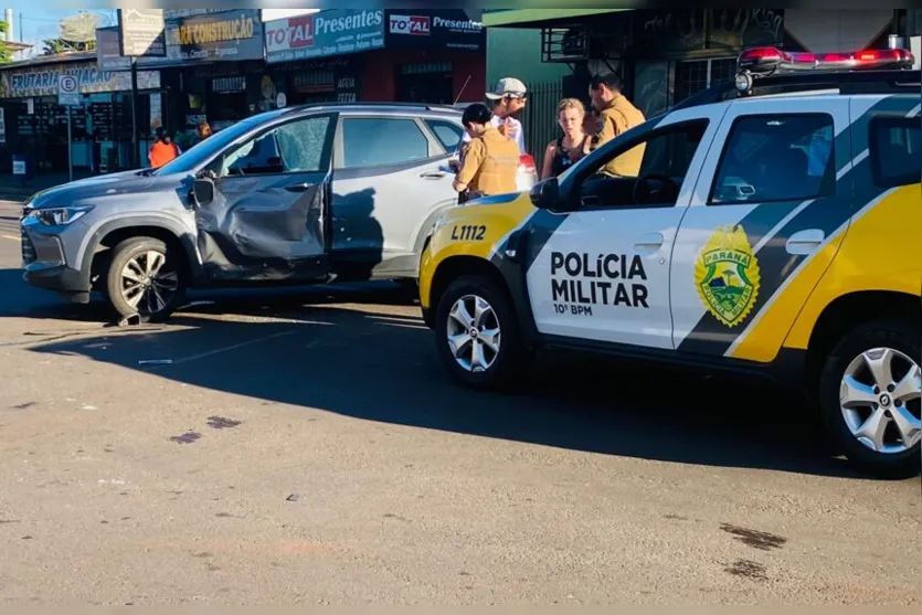 Motociclista inconsciente é atendido após acidente na Av. Aviação